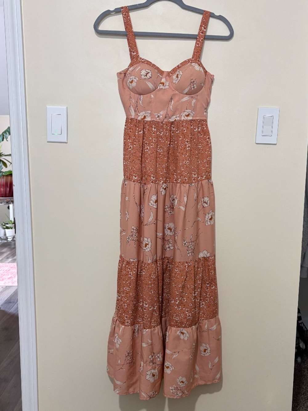 Land of the Free | Maxi Dress | Pink Floral | XS